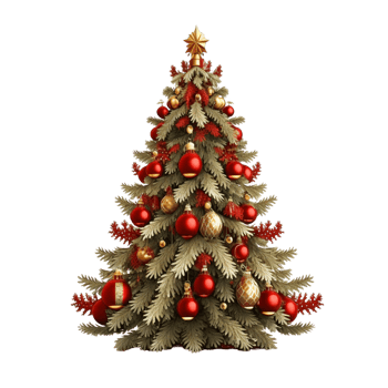 Beautiful Christmas Elements With Christmas Tree png