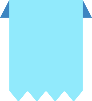 Corner label tag png