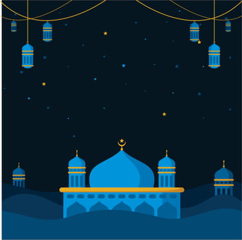 Islamic illustration background vector