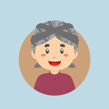 Avatar of a Yogyakarta Indonesian Character vector