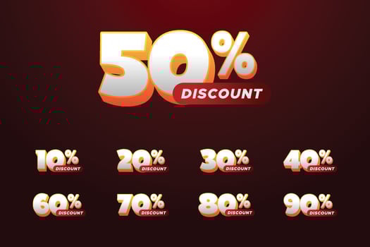 Illustration Special Sale Set Design vector