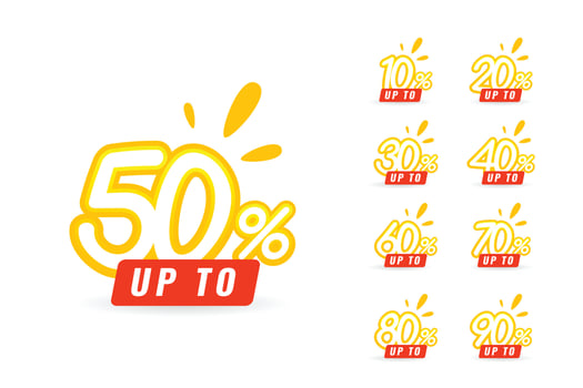 Illustration Special Sale Set Design vector