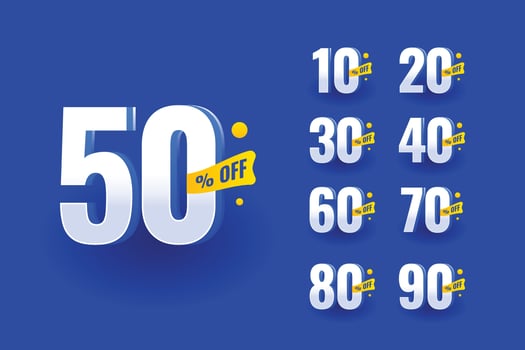 Illustration Special Sale Set Design vector
