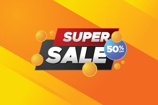 Vector sale banner promotion design