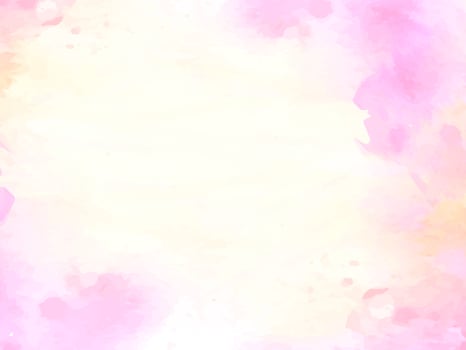 Decorative soft colorful pink watercolor texture design background vector