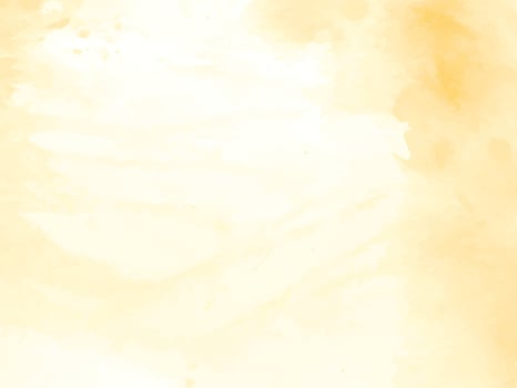 Abstract soft yellow watercolor texture design background vector
