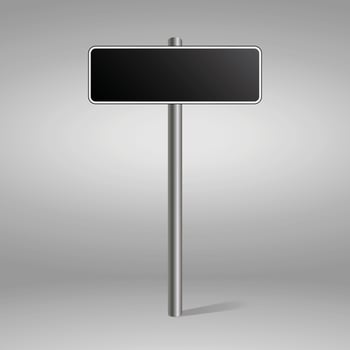 Blank traffic road sign vector
