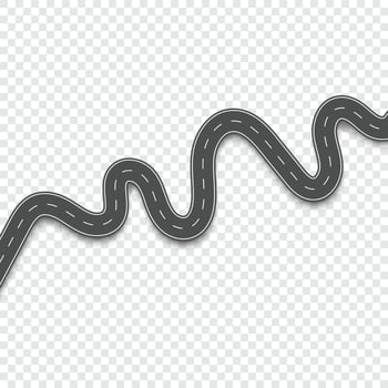 Roads with white stripes vector