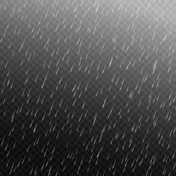 Vector rain isolated