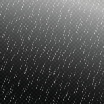 Vector rain isolated