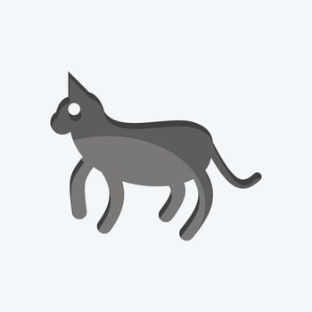 Icon Cat. related to Domestic Animals symbol. simple design editable. simple illustration vector