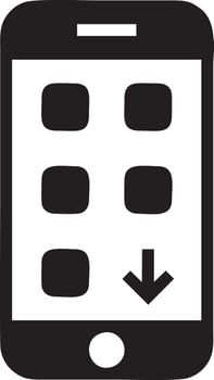 Download icon symbol image vector. Illustration of the down load design. EPS 10 vector