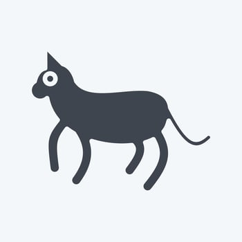 Icon Cat. related to Domestic Animals symbol. simple design editable. simple illustration vector