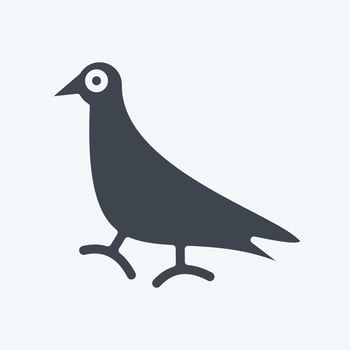 Icon Pigeon. related to Domestic Animals symbol. simple design editable. simple illustration vector