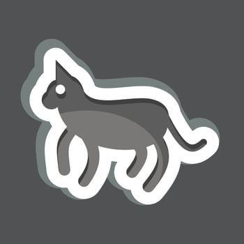 Icon Cat. related to Domestic Animals symbol. simple design editable. simple illustration vector