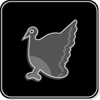 Icon Turkey. related to Domestic Animals symbol. simple design editable. simple illustration vector