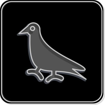 Icon Pigeon. related to Domestic Animals symbol. simple design editable. simple illustration vector