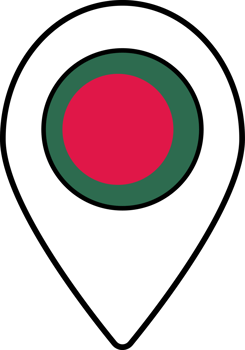 Bangladesh flag map pin navigation icon. png