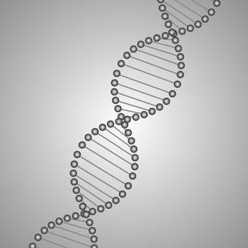 Abstract DNA strand symbol. vector