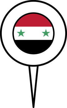 Syria flag pin location icon. png
