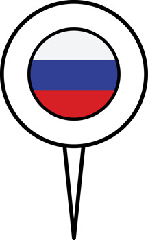 Russia flag pin location icon. png
