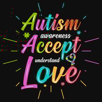 Brest cancer awareness autism tshirt design vector design