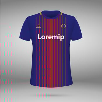 t-shirt. soccer jersey. Vector illustration