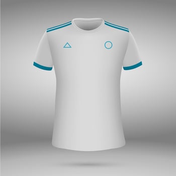 t-shirt. soccer jersey. Vector illustration