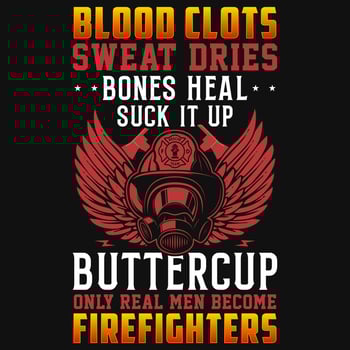 Firefighter graphics tshirt design vector