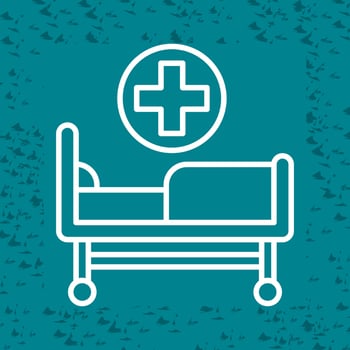 Hospital Bed Vector Icon