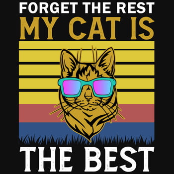 Cats vintages tshirt design vector design