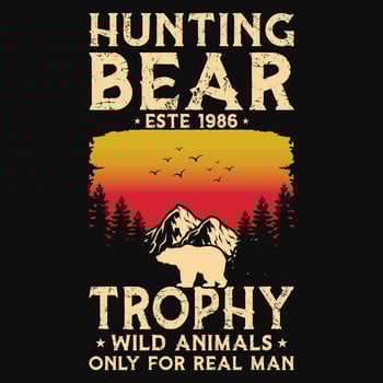 Hunting typographic graphic vintages tshirt design vector