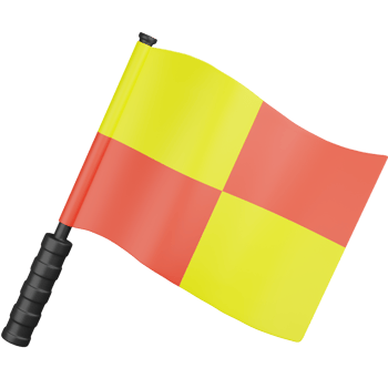 3D Icon Illustration Football Offside Flag png