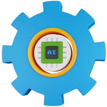 3D Icon Illustration ai management png