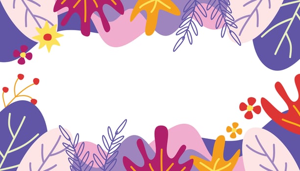 abstract shape spring background, with empty space for text. Template for banner, poster, social media vector