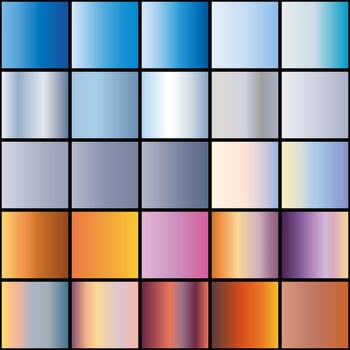 set of sky gradient vector