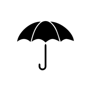 Umbrella icon. Simple illustration of umbrella vector icon for web. Rain protection symbol. Flat design style