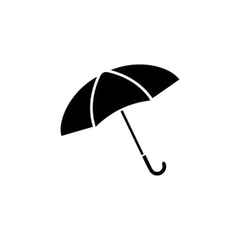 Umbrella icon. Simple illustration of umbrella vector icon for web. Rain protection symbol. Flat design style