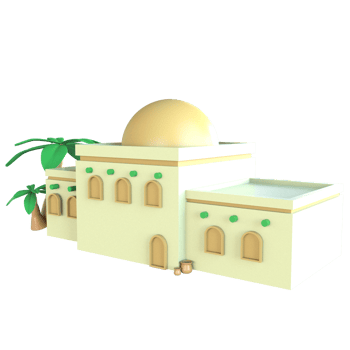 Islamic Building 3D Icon png