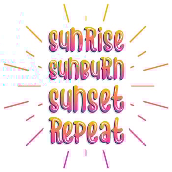 Summer surfing beaches typographic tshirt design vector