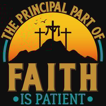 Faith god or jesus graphics tshirt design vector