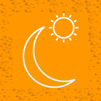 Sun and Planets Vector Icon