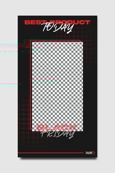 Black Friday Story Post Template vector