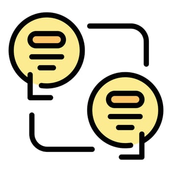 Network messenger icon vector flat
