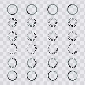 Vector Set the Loading icon. Burden. load icon. Background. Loading vector icon