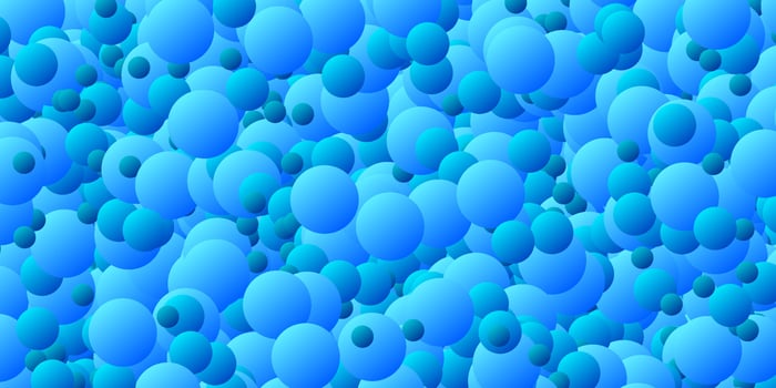 Blue circles on a blue background vector