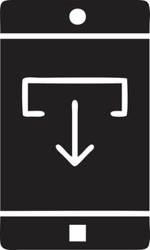 Download icon symbol image vector. Illustration of the down load design. EPS 10 vector