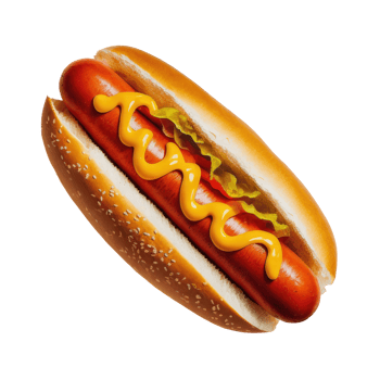 Tasty Hot Dog Isolated png
