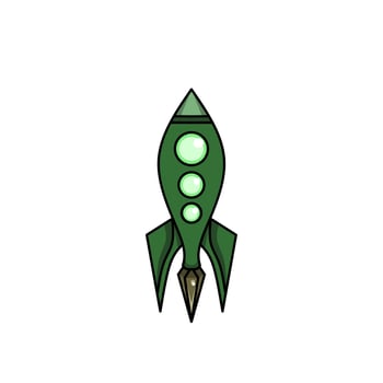 spaceship icon, a simple spaceship design with an elegant concept vector