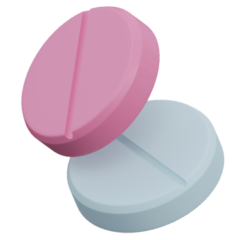 pills 3d render icon illustration with transparent background, health and medical png